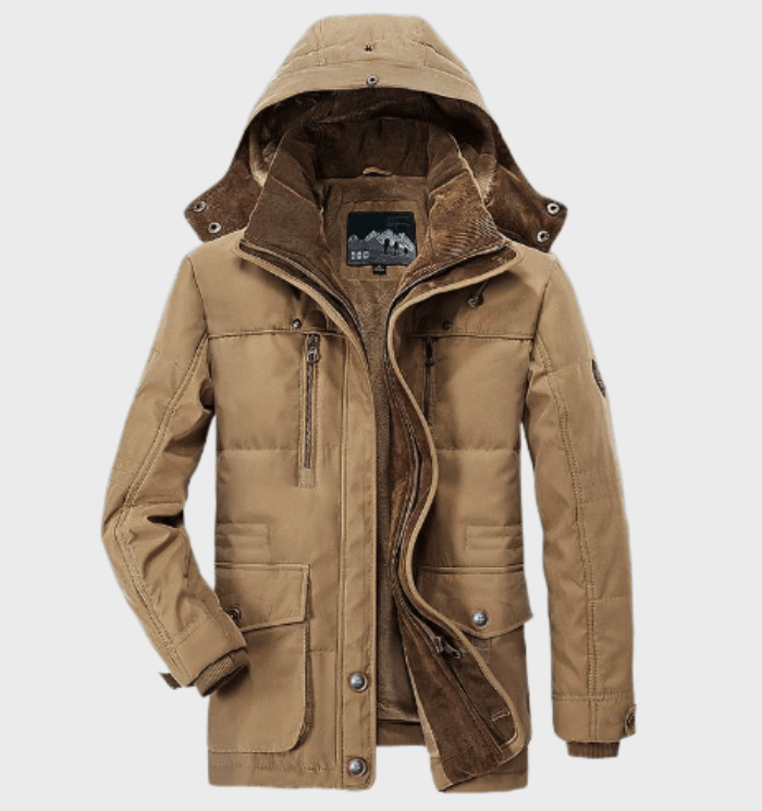 David | Herren Winterjacke mit Kapuze und Futter - Elle Zürich