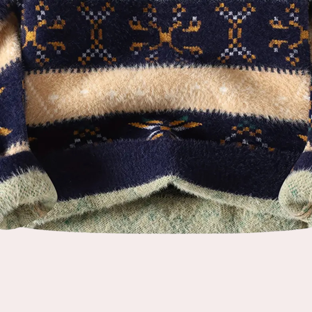 Jens | Herren Wintersweater mit nordischem Muster - Elle Zürich