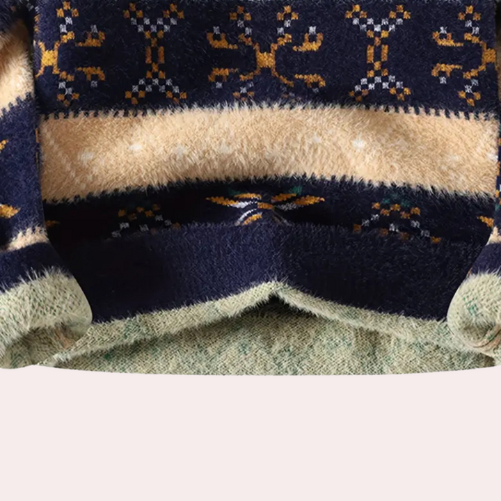 Jens | Herren Wintersweater mit nordischem Muster - Elle Zürich