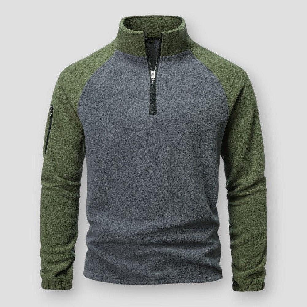 Hendrik | Herren Winter Halbreißverschluss Fleece Pullover - Elle Zürich