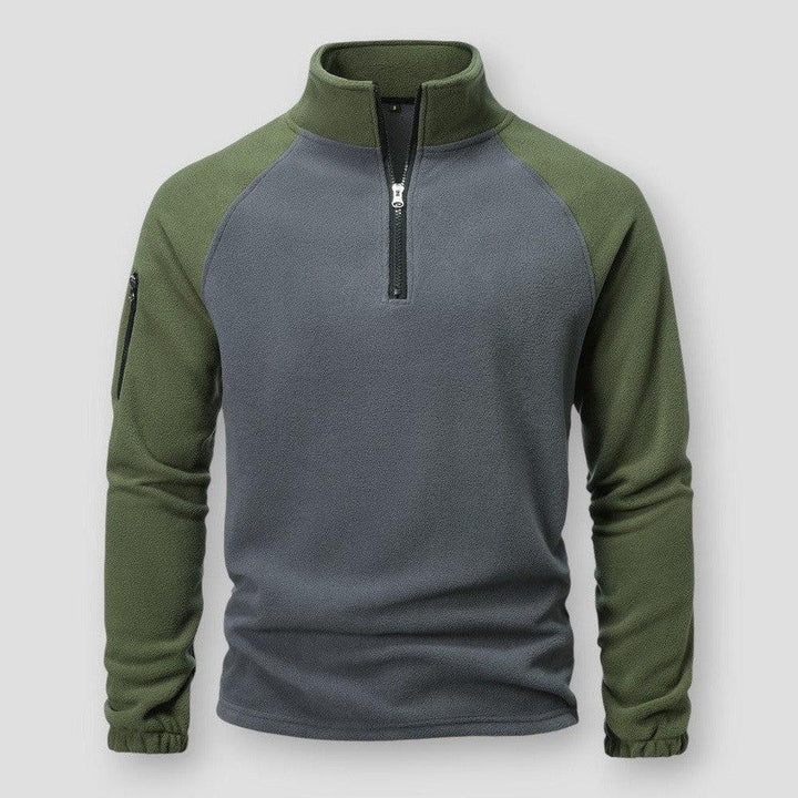 Hendrik | Herren Winter Halbreißverschluss Fleece Pullover - Elle Zürich