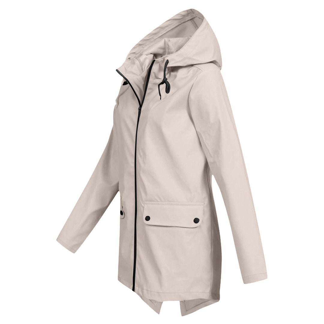 Melanie | Stylische wasserdichte Kapuzenjacke - Elle Zürich