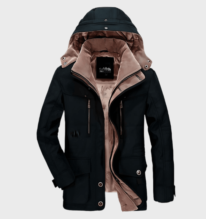 David | Herren Winterjacke mit Kapuze und Futter - Elle Zürich