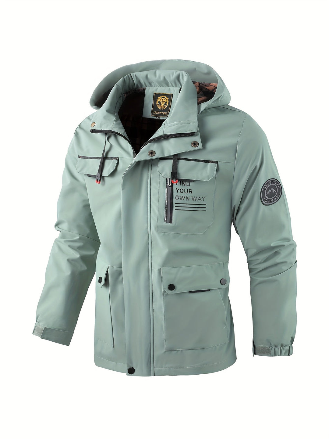 Alexander | Herren Winter Wasserdichte Kapuzen Outdoorjacke - Elle Zürich