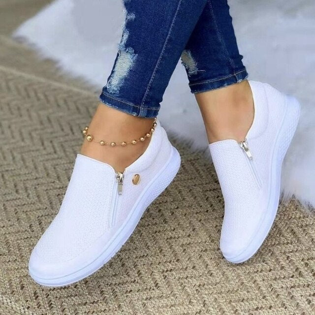 Emilia | Damen Slip-On Komfort Sneaker mit Reißverschluss - Elle Zürich