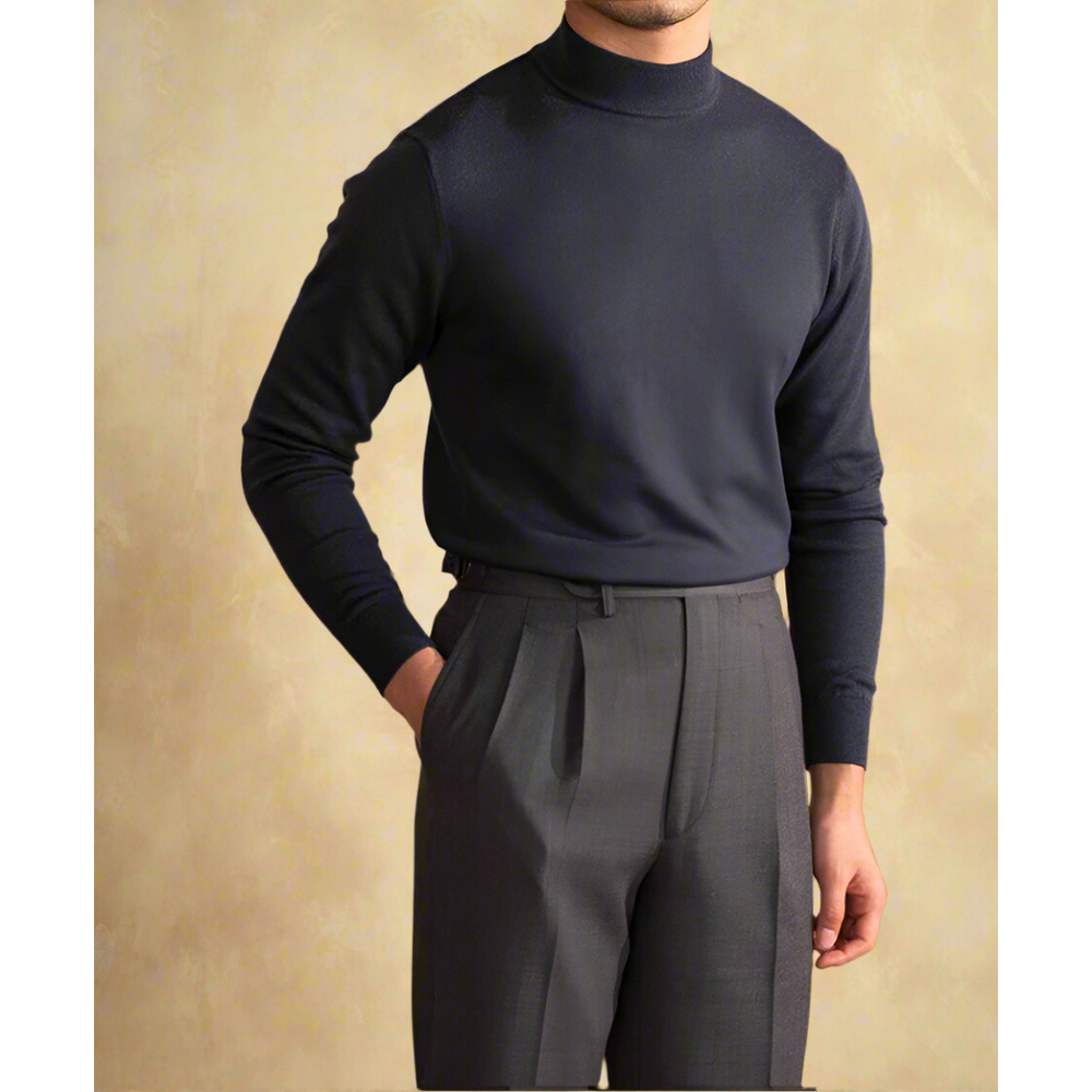 Felix | Herren Slim Fit Pullover mit Stehkragen - Elle Zürich