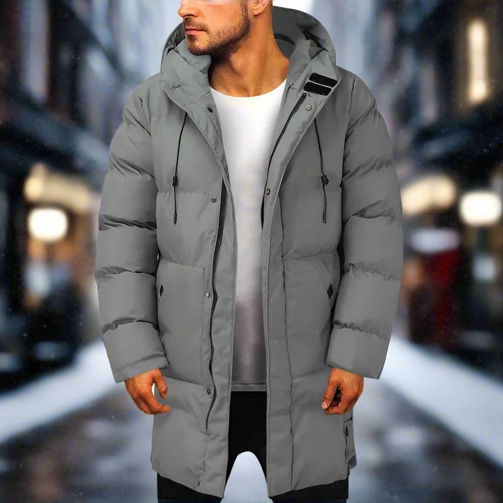 Anton | Herren Warme Winterjacke mit Kapuze und Reißverschluss - Elle Zürich