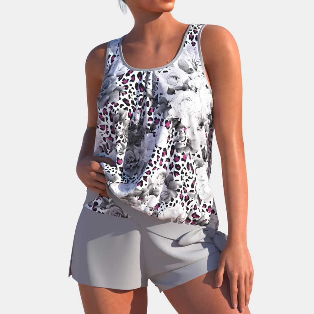 Gabriela | Retro Streifen Polo Shirt für Damen - Elle Zürich