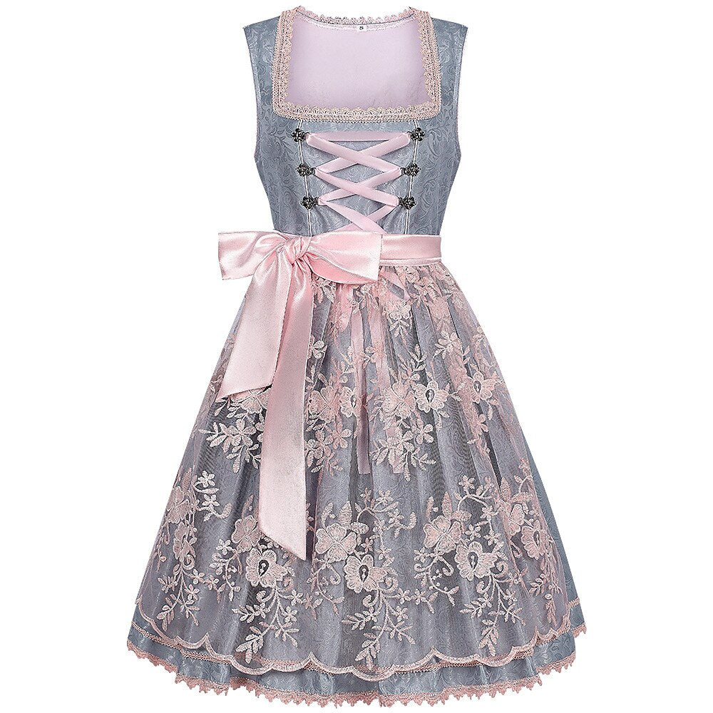 Elfriede | Besticktes Spitzen-Dirndlkleid für das Oktoberfest - Elle Zürich