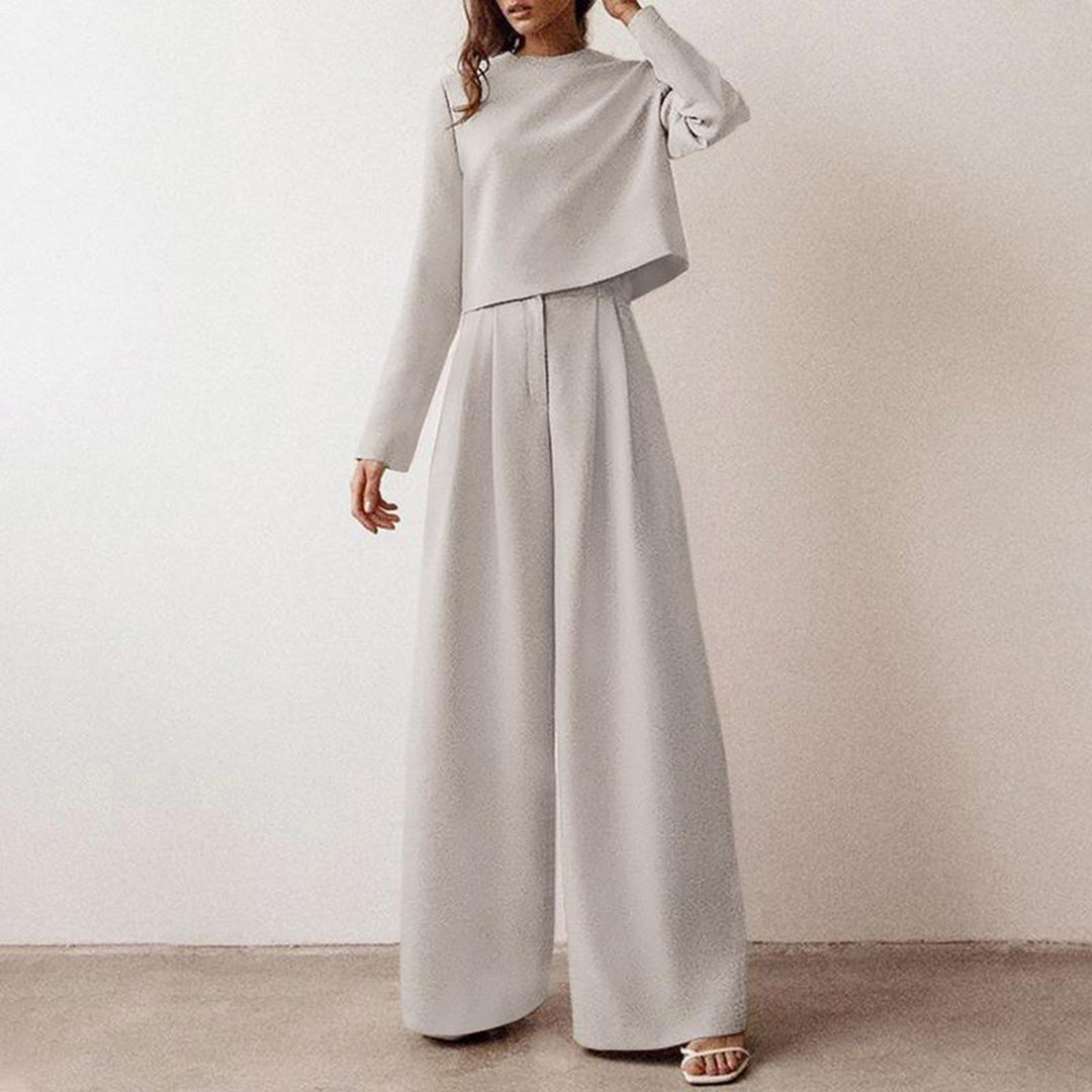 Jessica | Elegantes Damen Zweiteiler Set mit weitem Bein - Elle Zürich