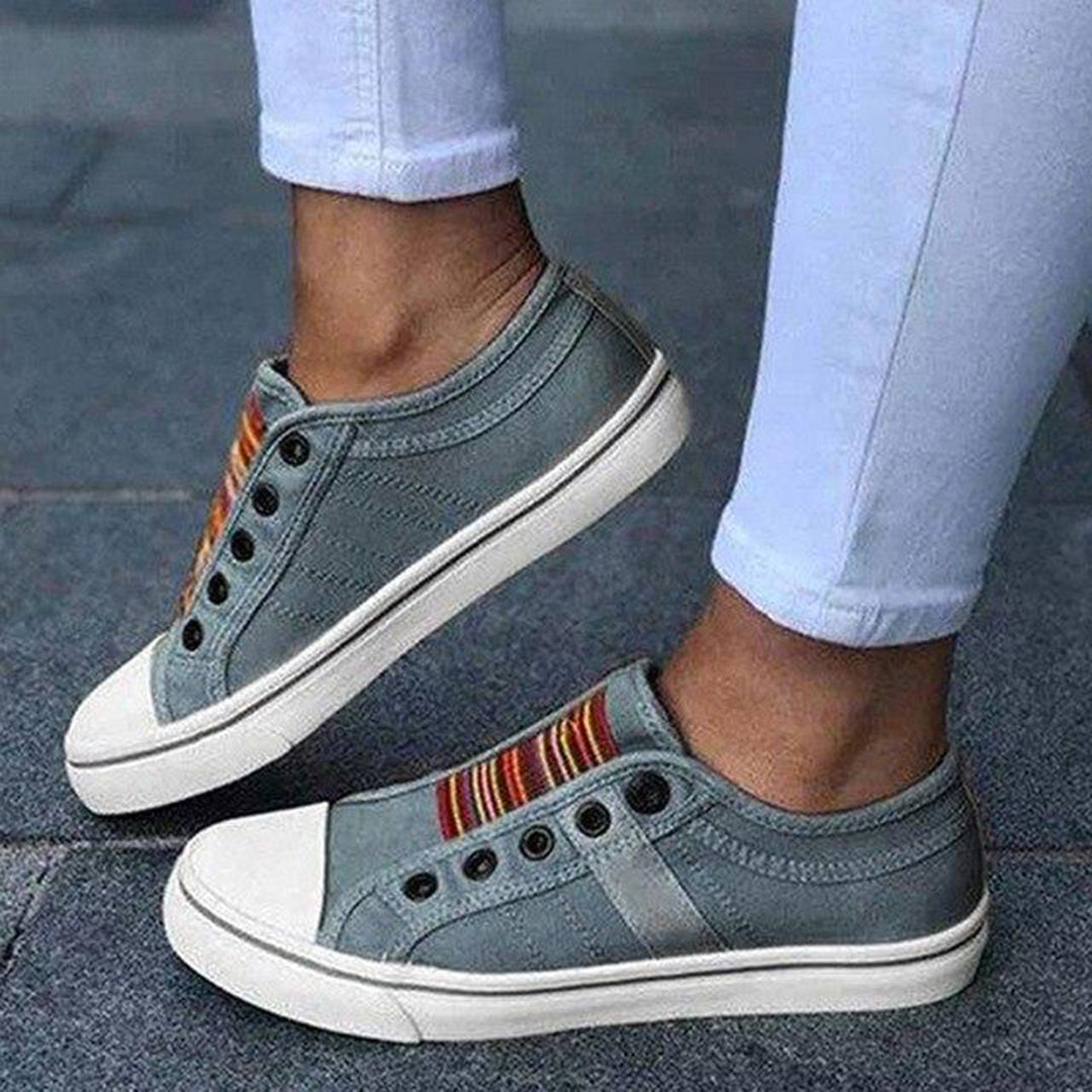 Rita | Damen Slip-On Sneakers mit Elastischen Bändern - Elle Zürich
