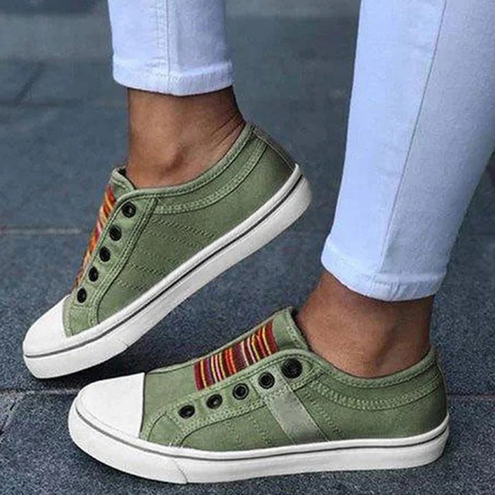 Rita | Damen Slip-On Sneakers mit Elastischen Bändern - Elle Zürich