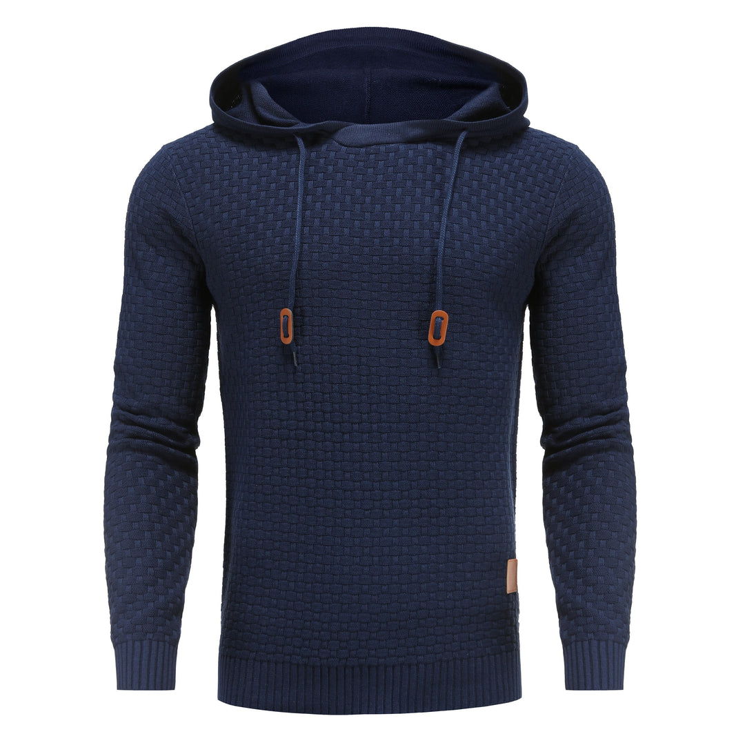 Ulf | Herren Winterpullover mit Reißverschluss und gestreiftem Strickmuster - Elle Zürich