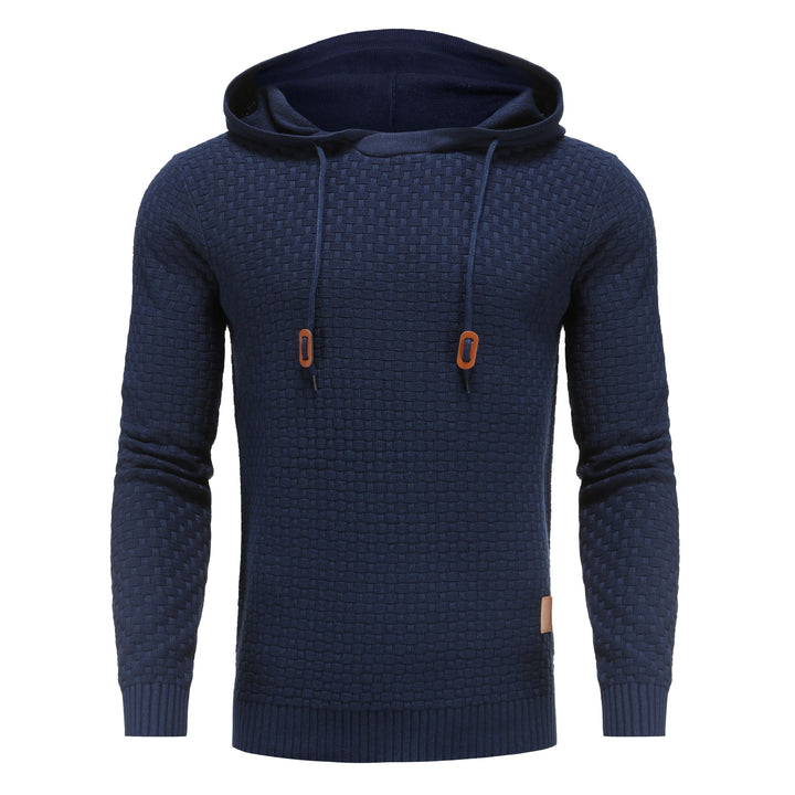 Ulf | Herren Winterpullover mit Reißverschluss und gestreiftem Strickmuster - Elle Zürich