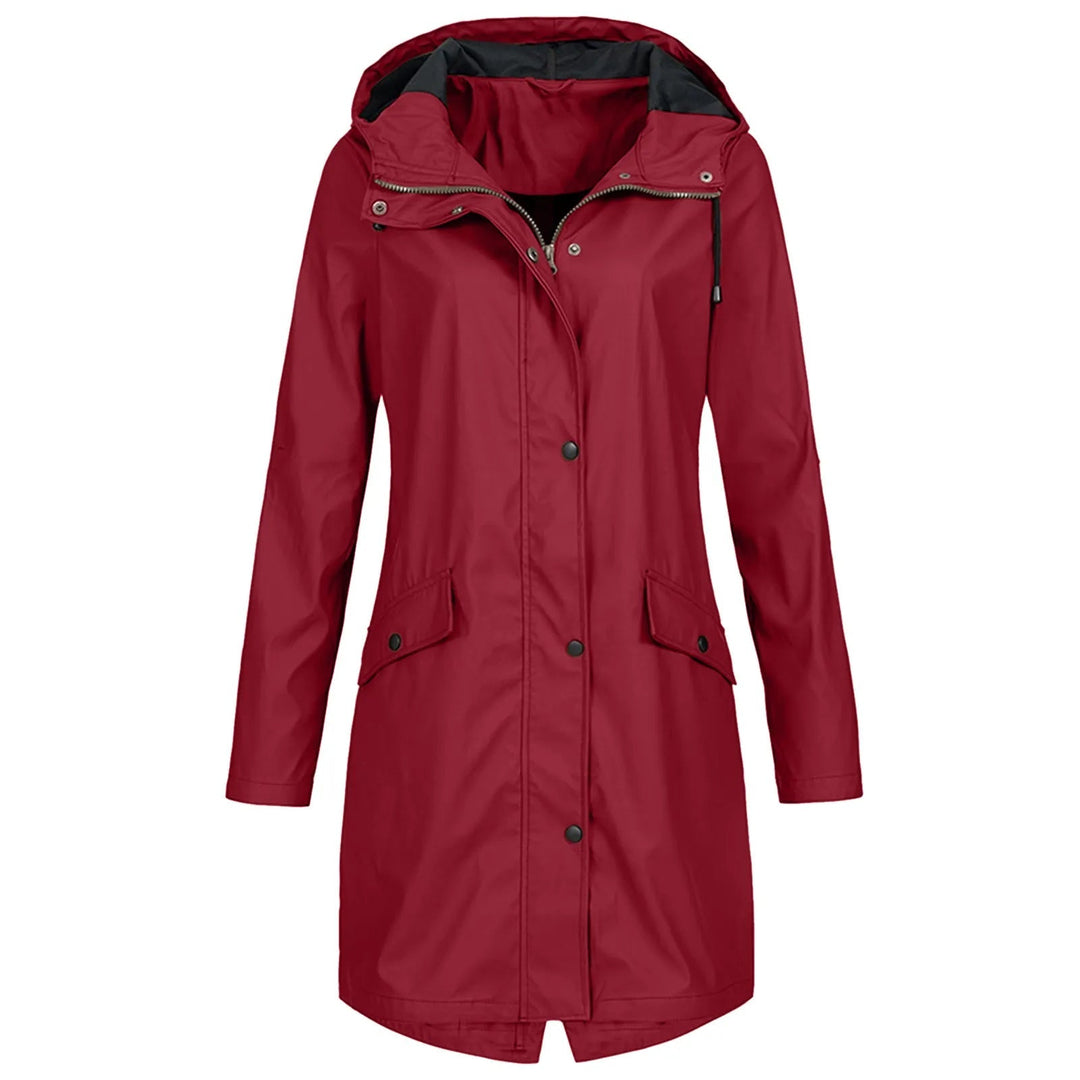 Hanna | Stylische Lange Regenjacke mit Kapuze - Elle Zürich