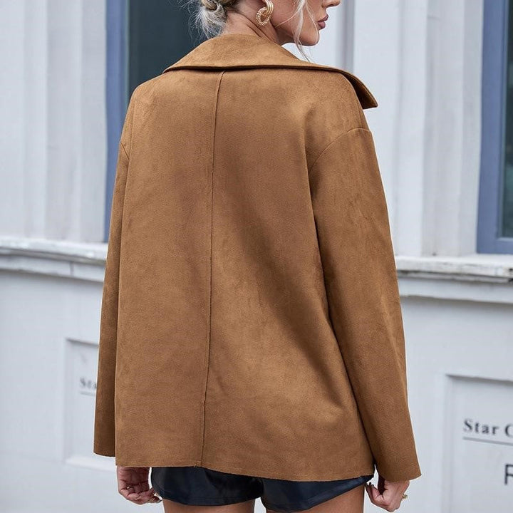 Beatrice | Elegante Wildlederjacke mit Knöpfen - Elle Zürich