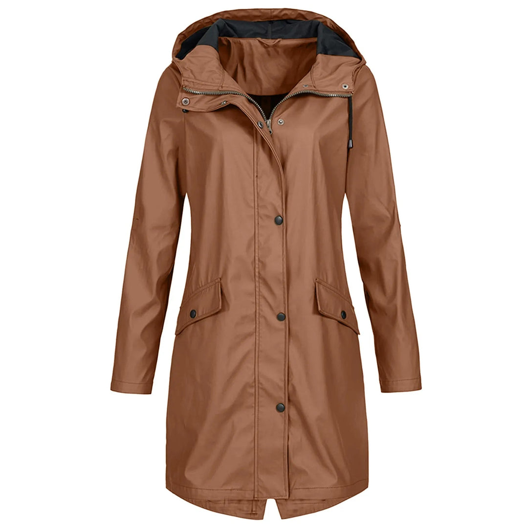Hanna | Stylische Lange Regenjacke mit Kapuze - Elle Zürich