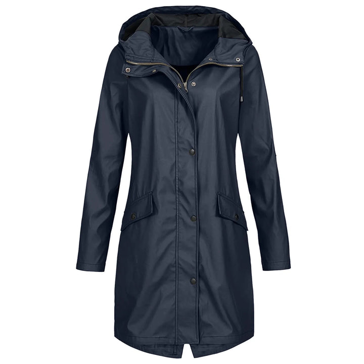 Hanna | Stylische Lange Regenjacke mit Kapuze - Elle Zürich