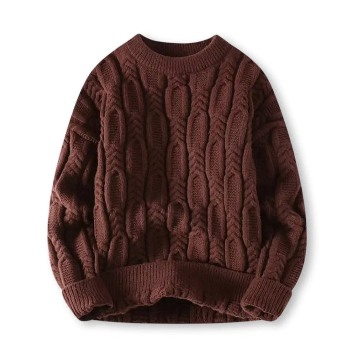 Stefan | Herren Kuscheliger Zopfmuster Pullover für Winterkomfort - Elle Zürich