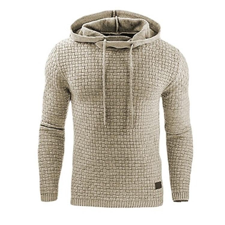 Ulf | Herren Winterpullover mit Reißverschluss und gestreiftem Strickmuster - Elle Zürich