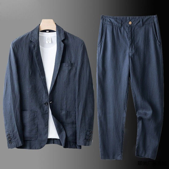 Patrick | Stilvolles Leinen-Blazer- und Hose-Set