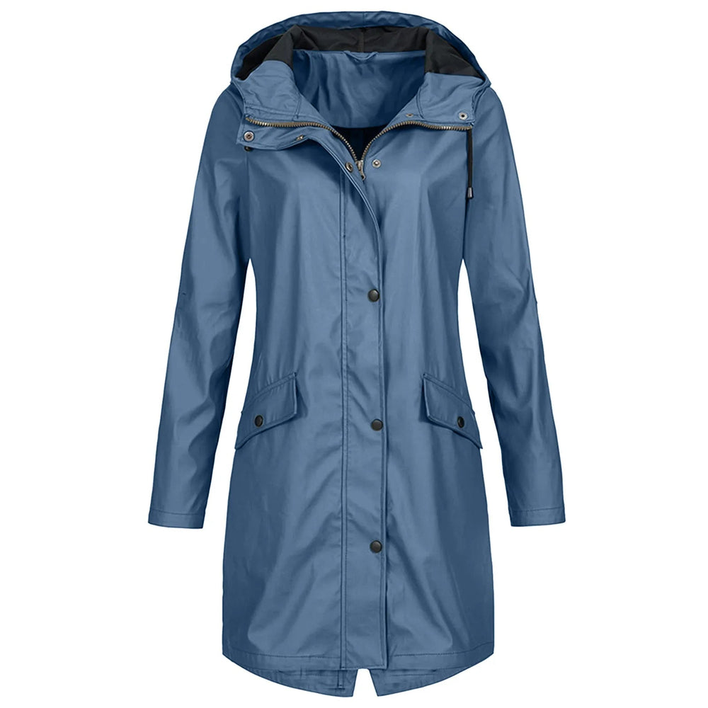 Hanna | Stylische Lange Regenjacke mit Kapuze - Elle Zürich