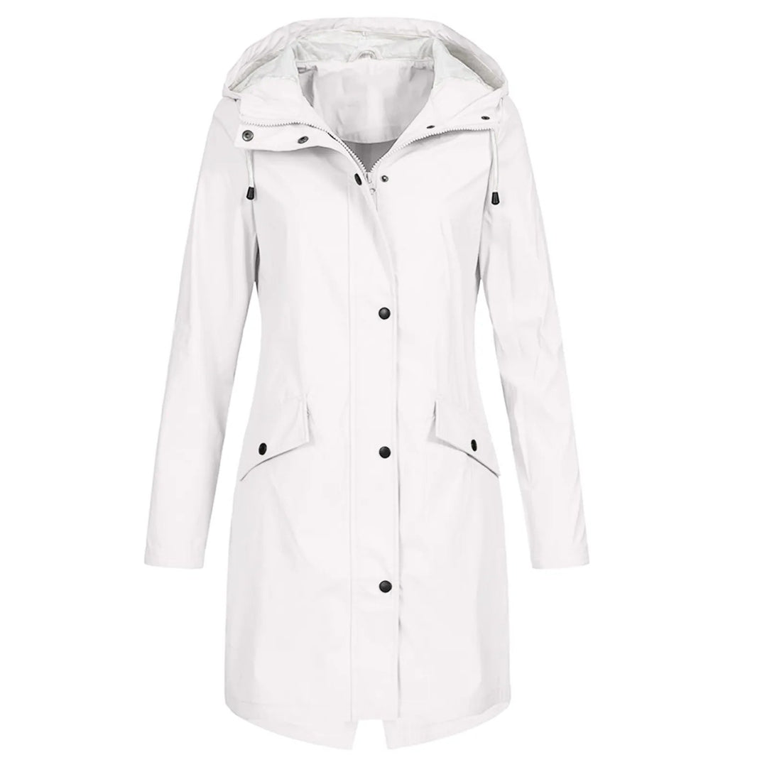 Hanna | Stylische Lange Regenjacke mit Kapuze - Elle Zürich