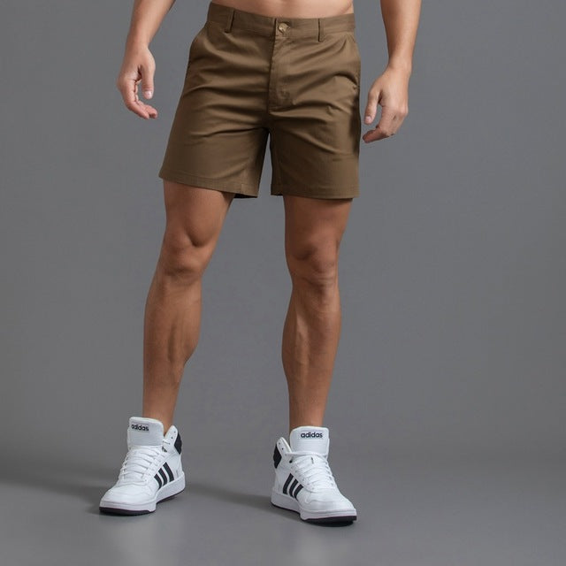 Fabian | Stilvolle Olivgrüne Herrenshorts - Elle Zürich