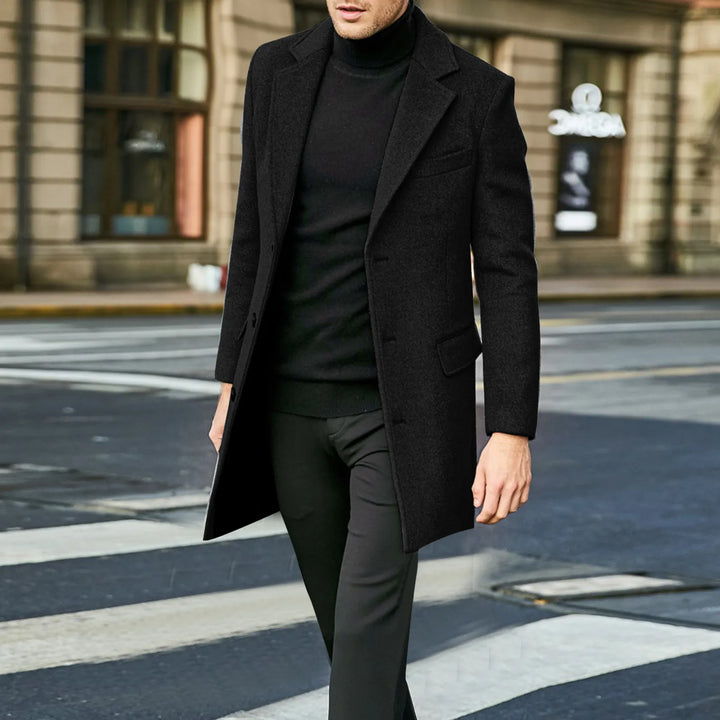 Daniel | Herren Eleganter Wollmischmantel für den Winter