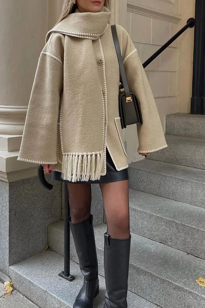 Victoria | Damen Gemütlicher Winter Oversized Mantel - Elle Zürich