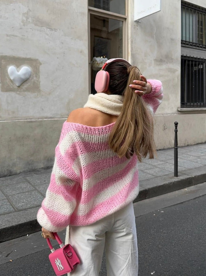 Lydia | Stylischer Gestreifter Pullover für Damen - Elle Zürich