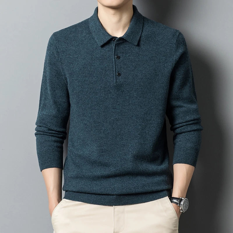 Lutz | Herren Freizeit Strick Polo Pullover - Elle Zürich