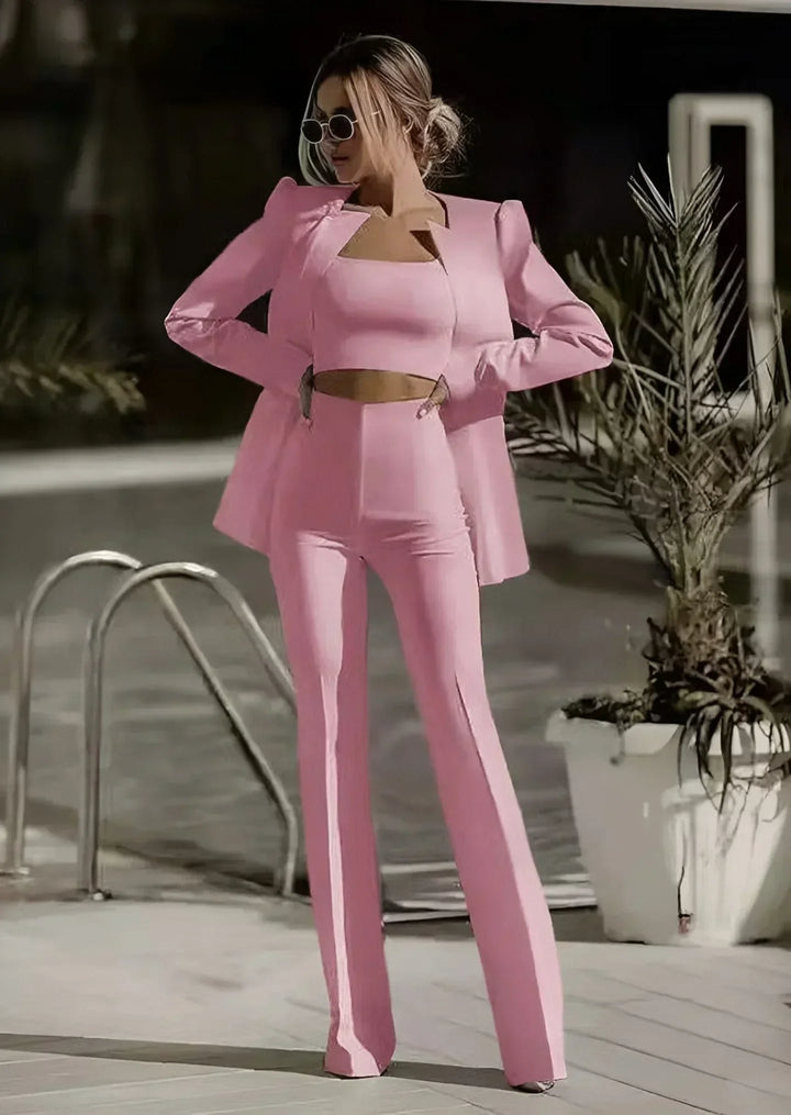 Emilia | Damen Stilvolles Blazer und Hose Set - Elle Zürich
