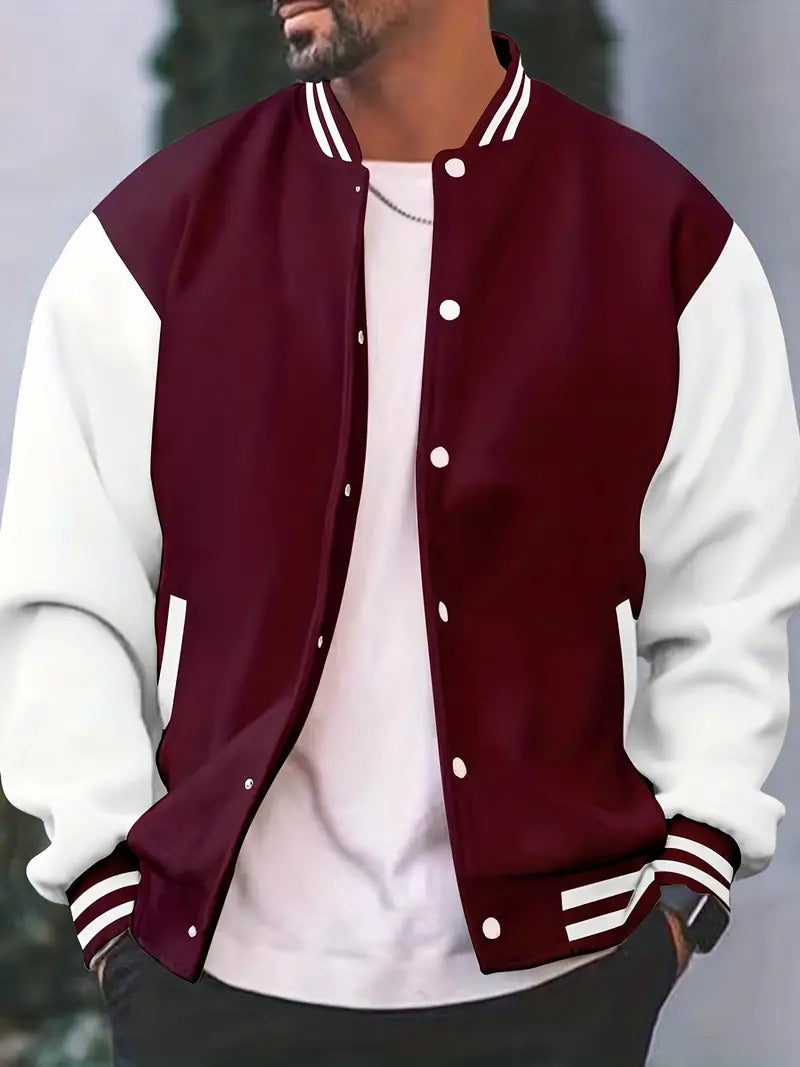 Jakob | Herren Retro Varsity-Bomberjacke