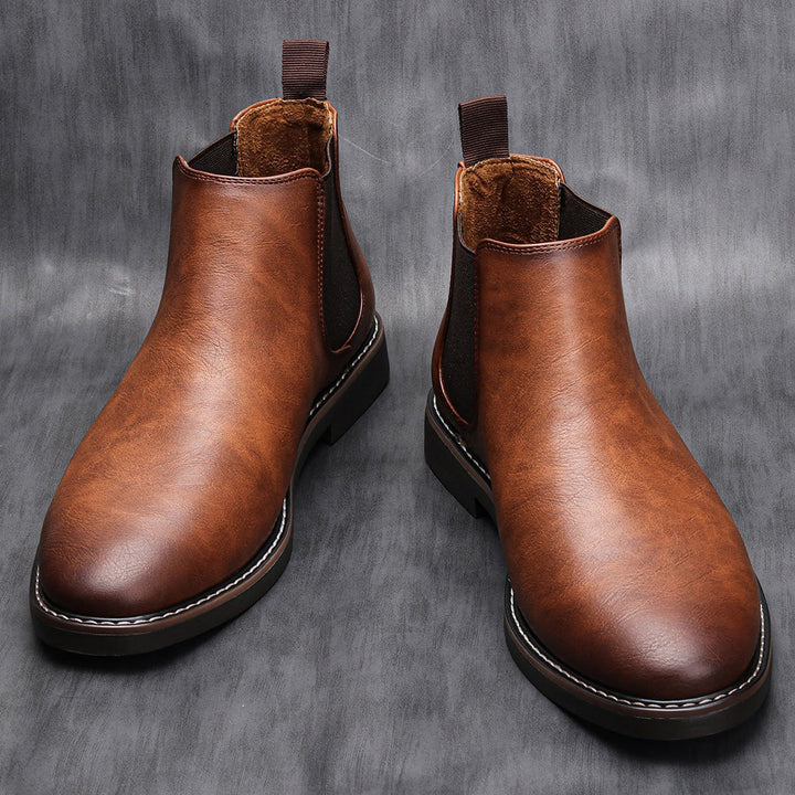 Viktor | Herren Leder-Chelsea-Stiefel mit Modernem Design