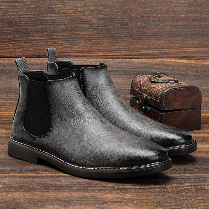 Viktor | Herren Leder-Chelsea-Stiefel mit Modernem Design