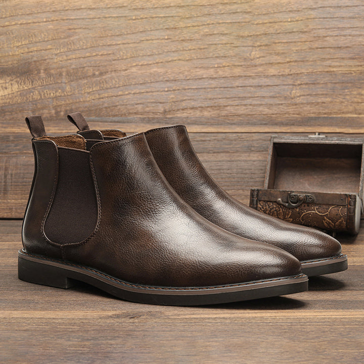 Viktor | Herren Leder-Chelsea-Stiefel mit Modernem Design