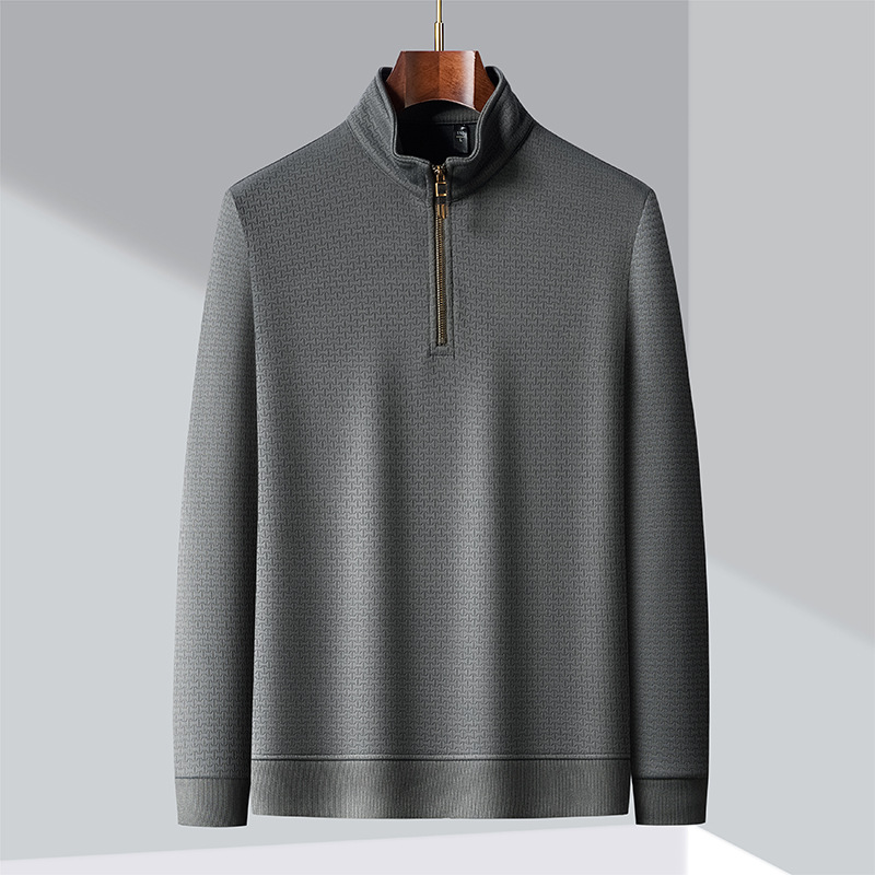 Thomas | Herren Winterpullover mit Halbzipper und Struktur - Elle Zürich