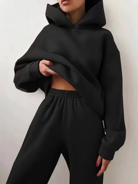 Leonie | Damen Lässiges Hoodie und Jogginganzug Set - Elle Zürich