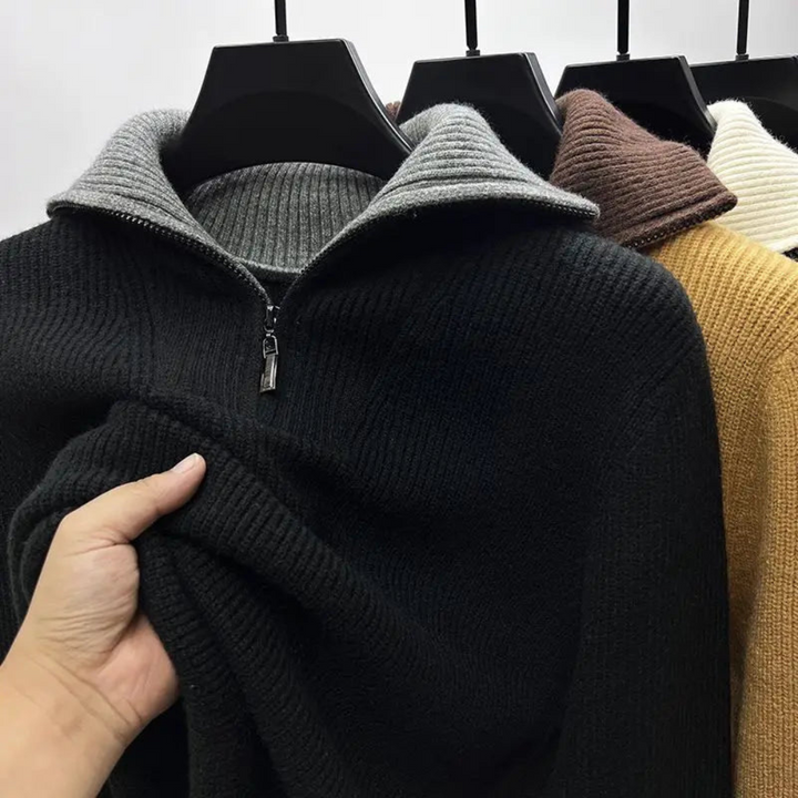 Otto | Herren Strickpullover mit Reißverschluss für Winterwärme - Elle Zürich