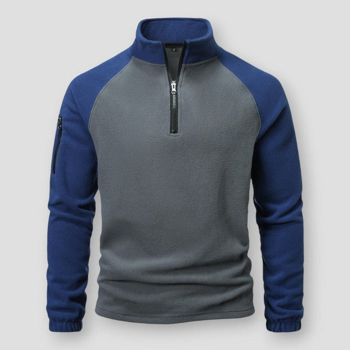 Hendrik | Herren Winter Halbreißverschluss Fleece Pullover - Elle Zürich