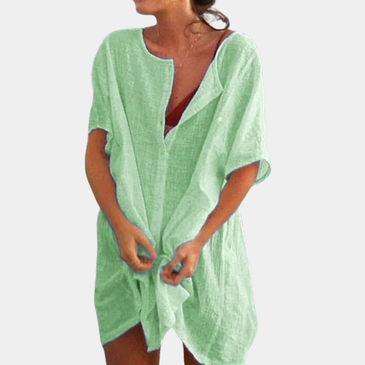Lydia | Knopf-Down-Überwurfkleid Für Damen - Elle Zürich