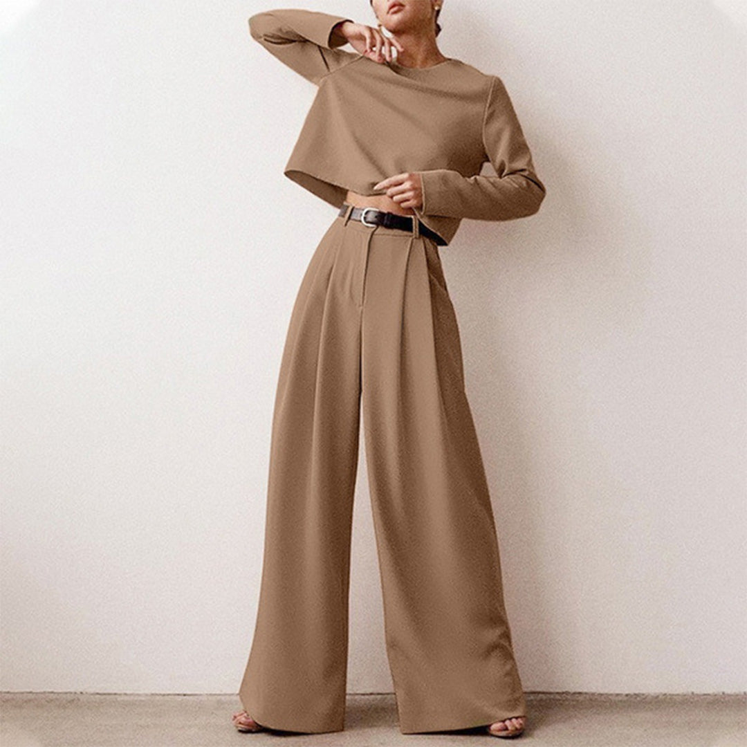Jessica | Elegantes Damen Zweiteiler Set mit weitem Bein - Elle Zürich