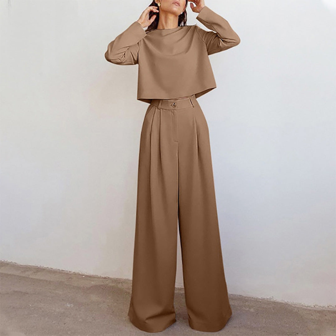 Jessica | Elegantes Damen Zweiteiler Set mit weitem Bein - Elle Zürich