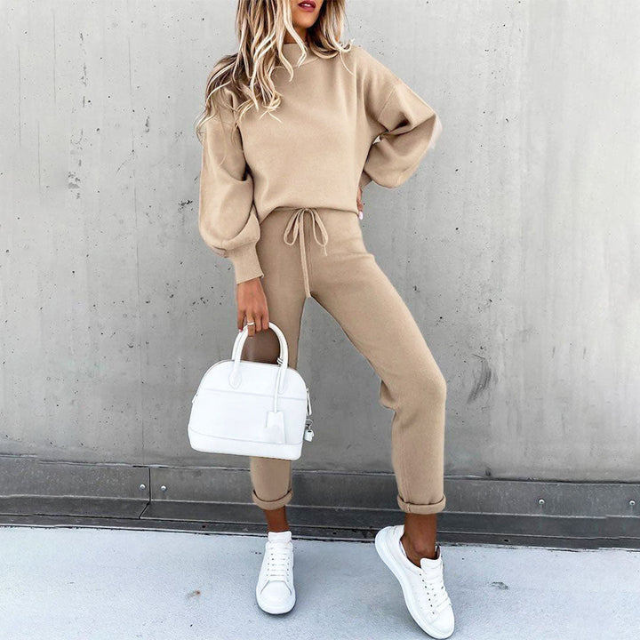 Julia | Damen Trainingsanzug Set Oversized Pullover & Slim Joggerhose - Elle Zürich