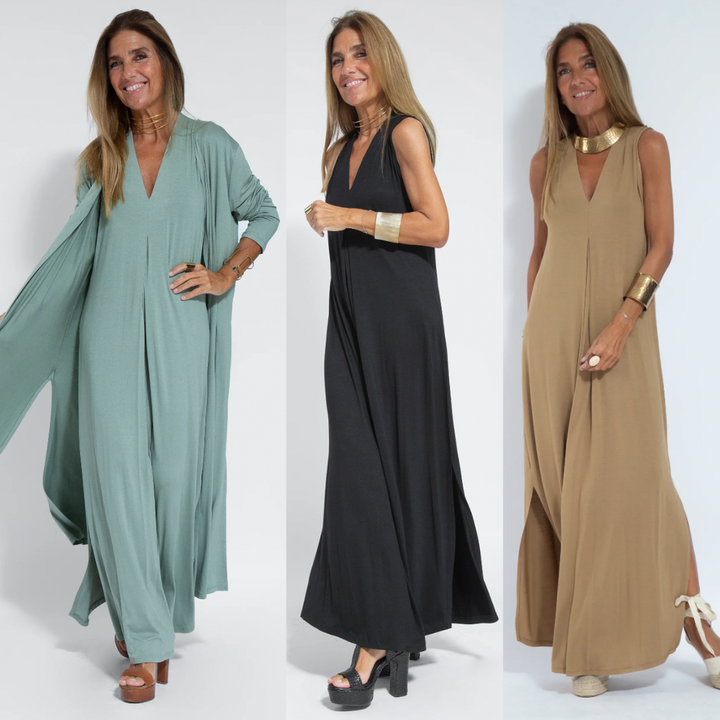 Emilia | Figurbetontes Kleid Weste Set - Elle Zürich