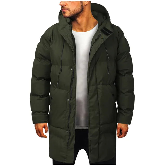 Anton | Herren Warme Winterjacke mit Kapuze und Reißverschluss - Elle Zürich