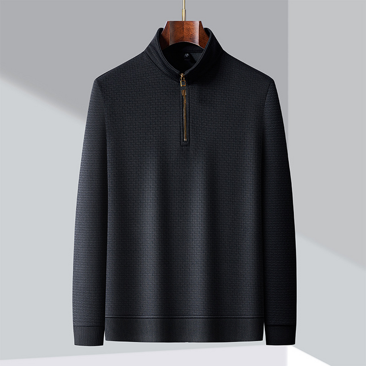 Thomas | Herren Winterpullover mit Halbzipper und Struktur - Elle Zürich
