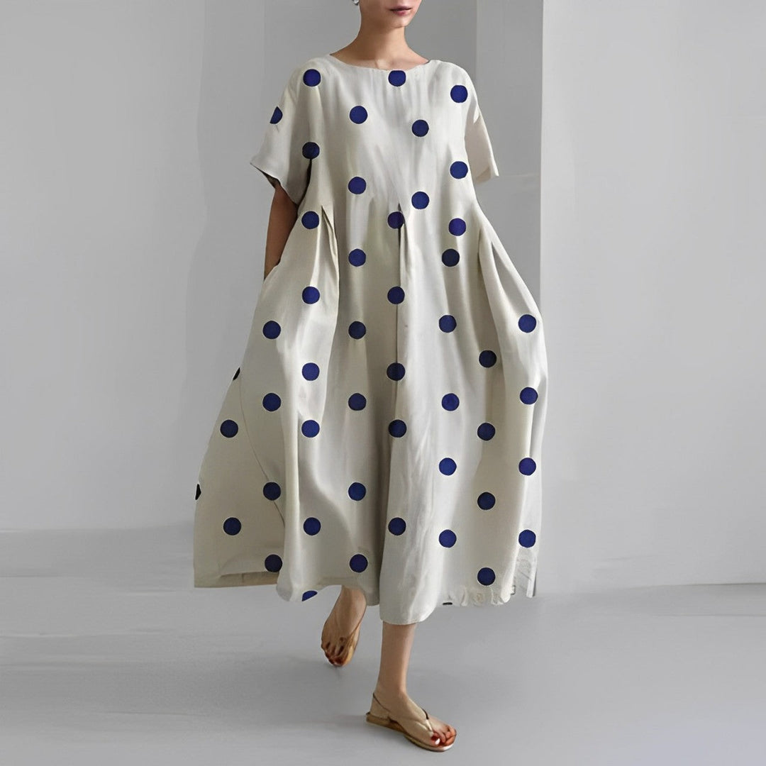 Greta | Boho Weites Kleid mit Blumenmuster - Elle Zürich