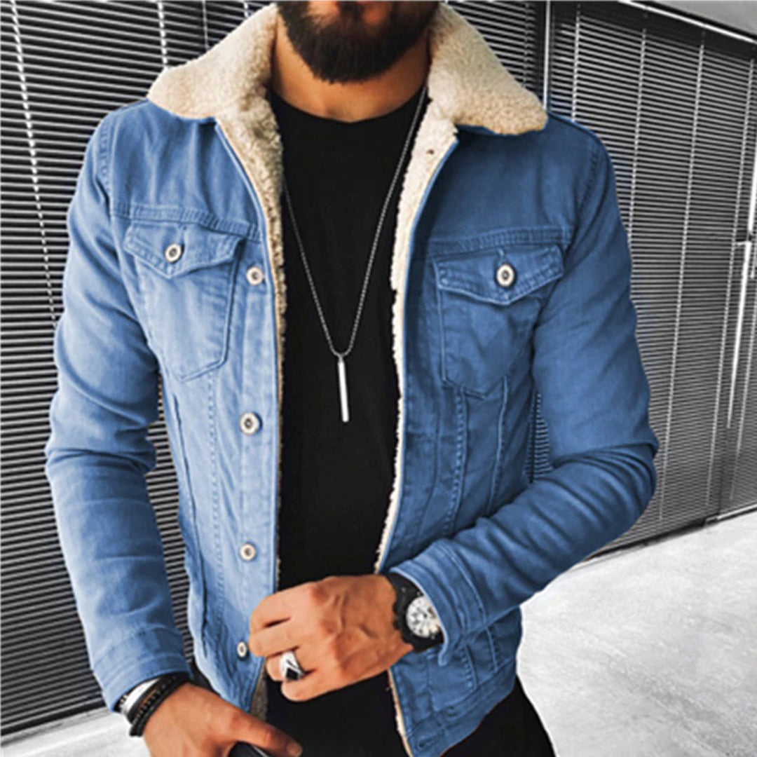 Thomas | Jeansjacke mit Sherpa-Futter - Elle Zürich
